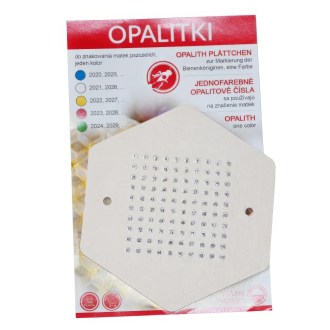 Plaquettes d'immatriculation en opalite - 1-100 PL - Blanche